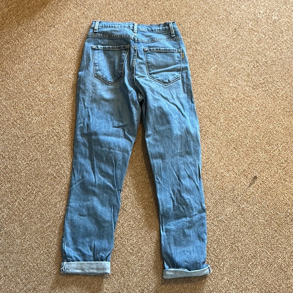 Vibrant ripped cropped jeans - Picture 4 of 4